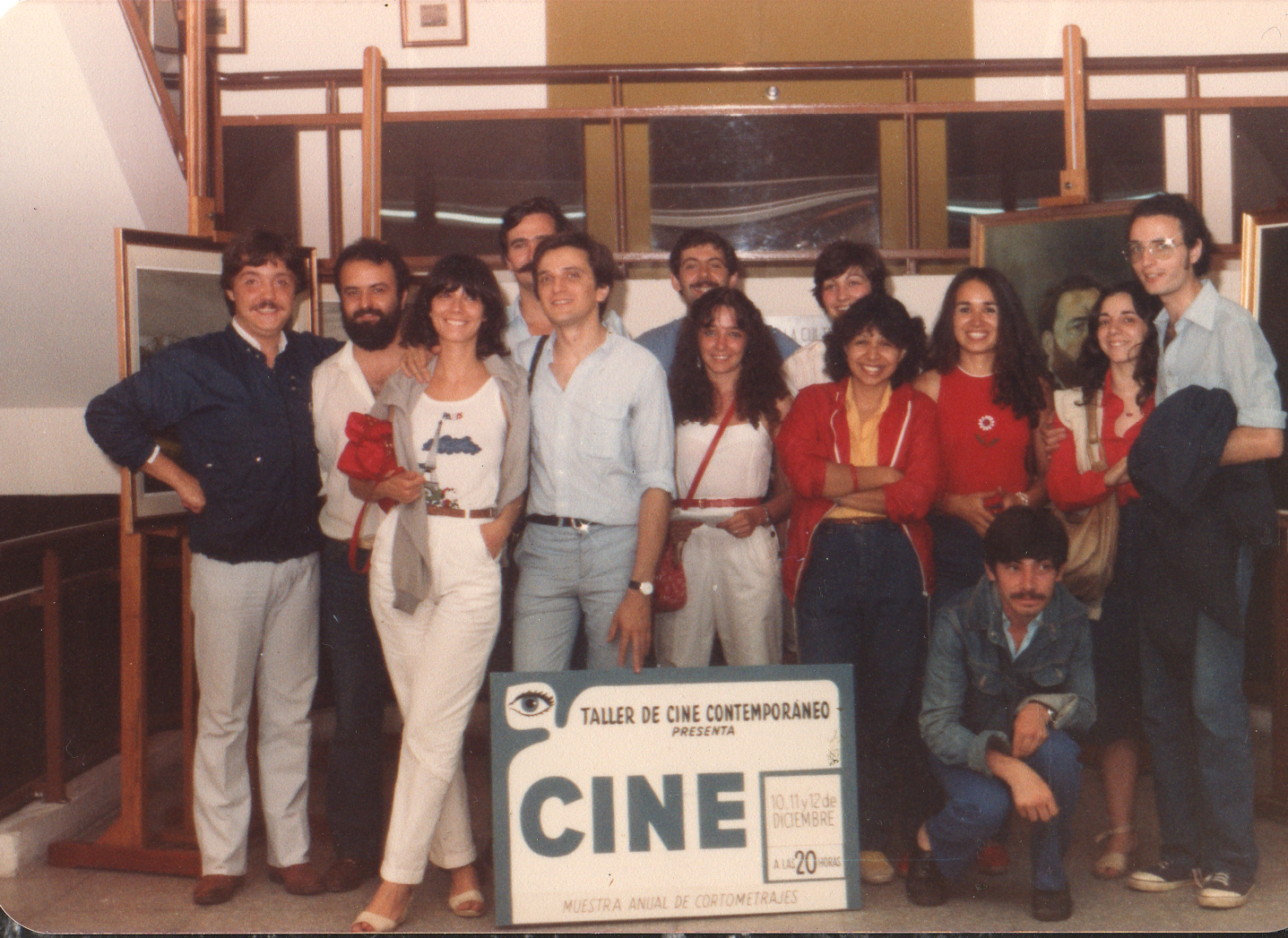 1982 - Alumnos y futuros docentes en muestra de cine Gorosito Casali Teijeiro Cano y Blei
